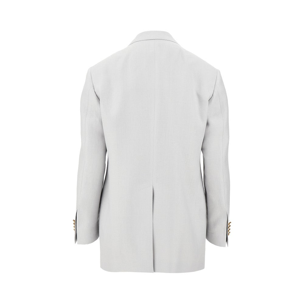 Linen single-breasted jacket