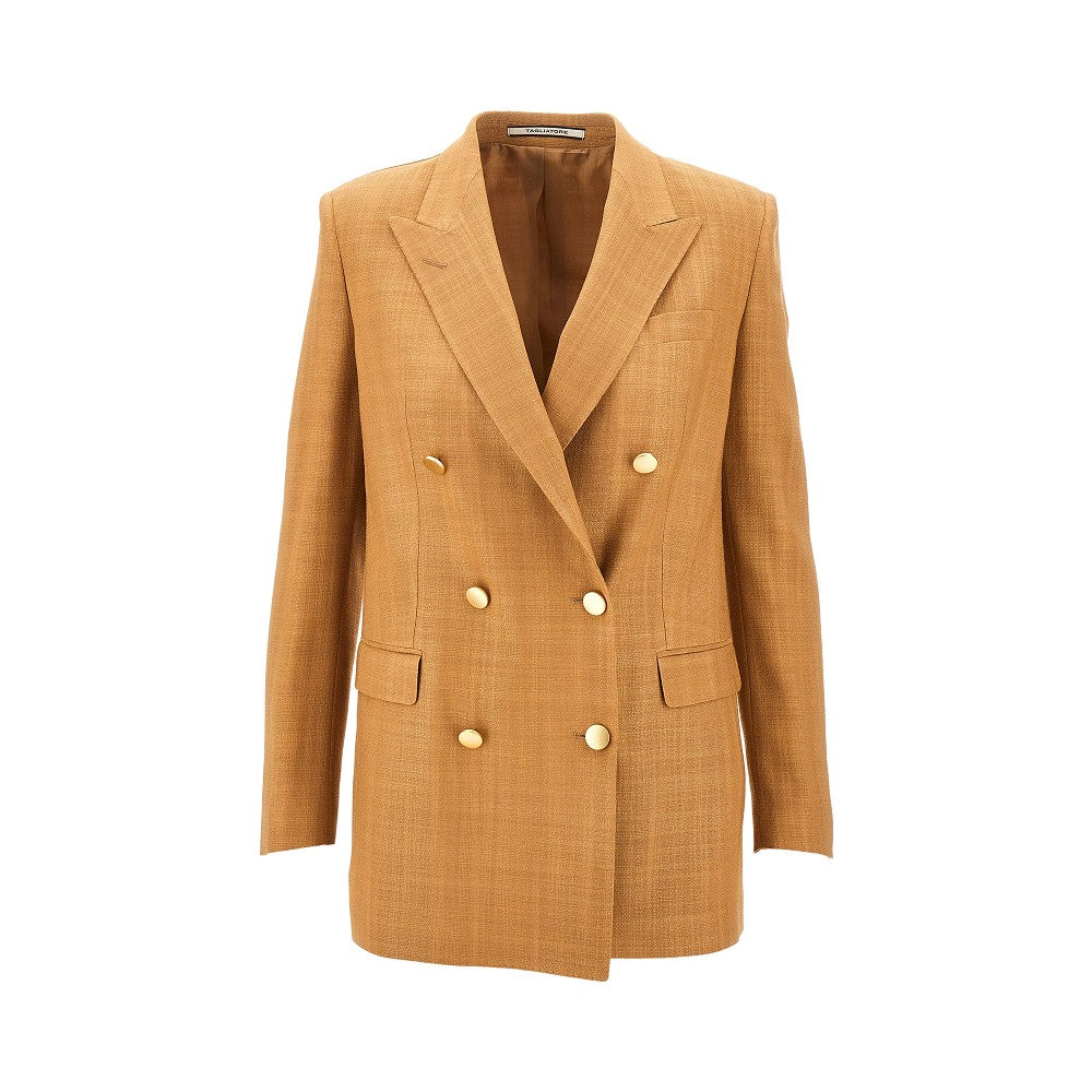 Jasmine double-breasted viscose-blend jacket