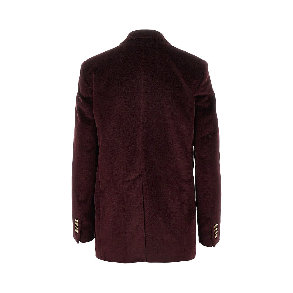 'Jasmine' velvet double-breasted jacket
