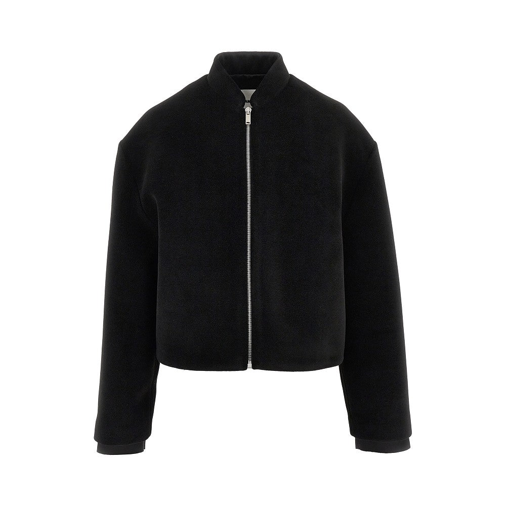 Giacca full-zip in velluto