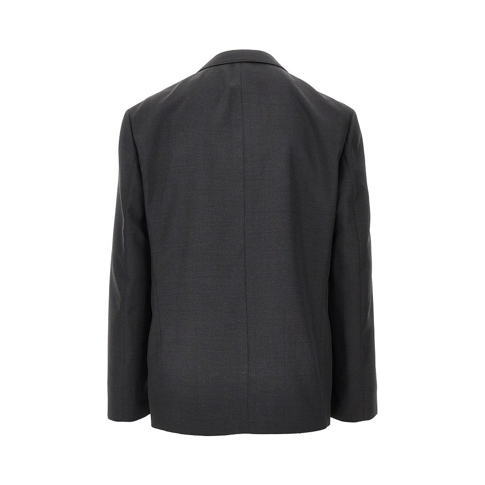 Destructured wool-blend jacket