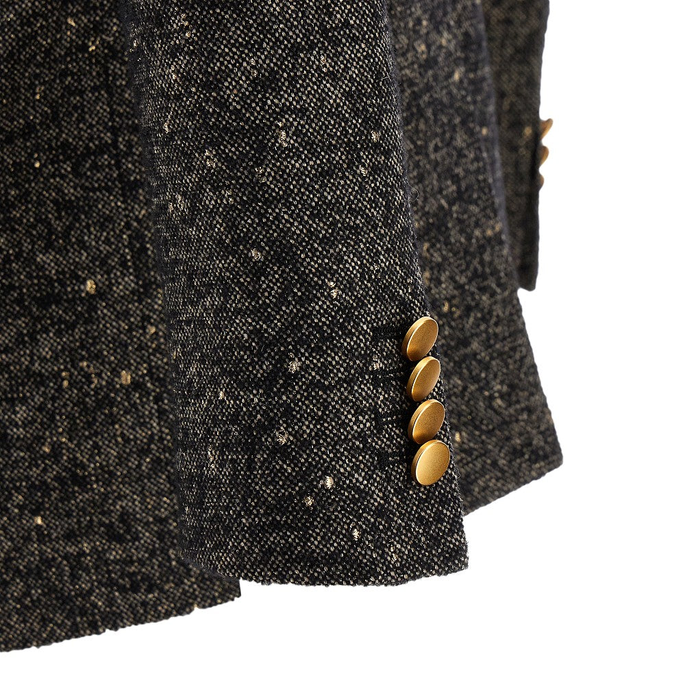 Giacca doppiopetto 'Jasmine' in tweed lurex