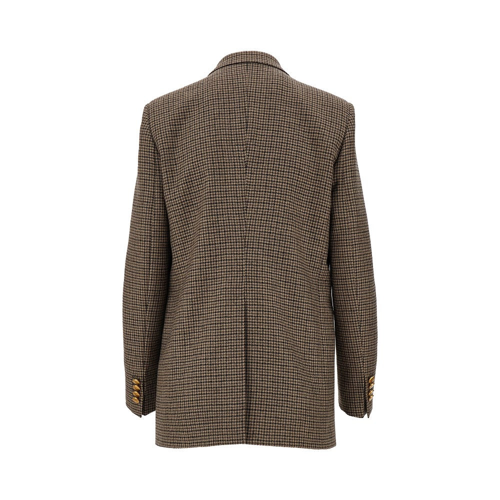 'Jasmine' houndstooth double-breasted jacket