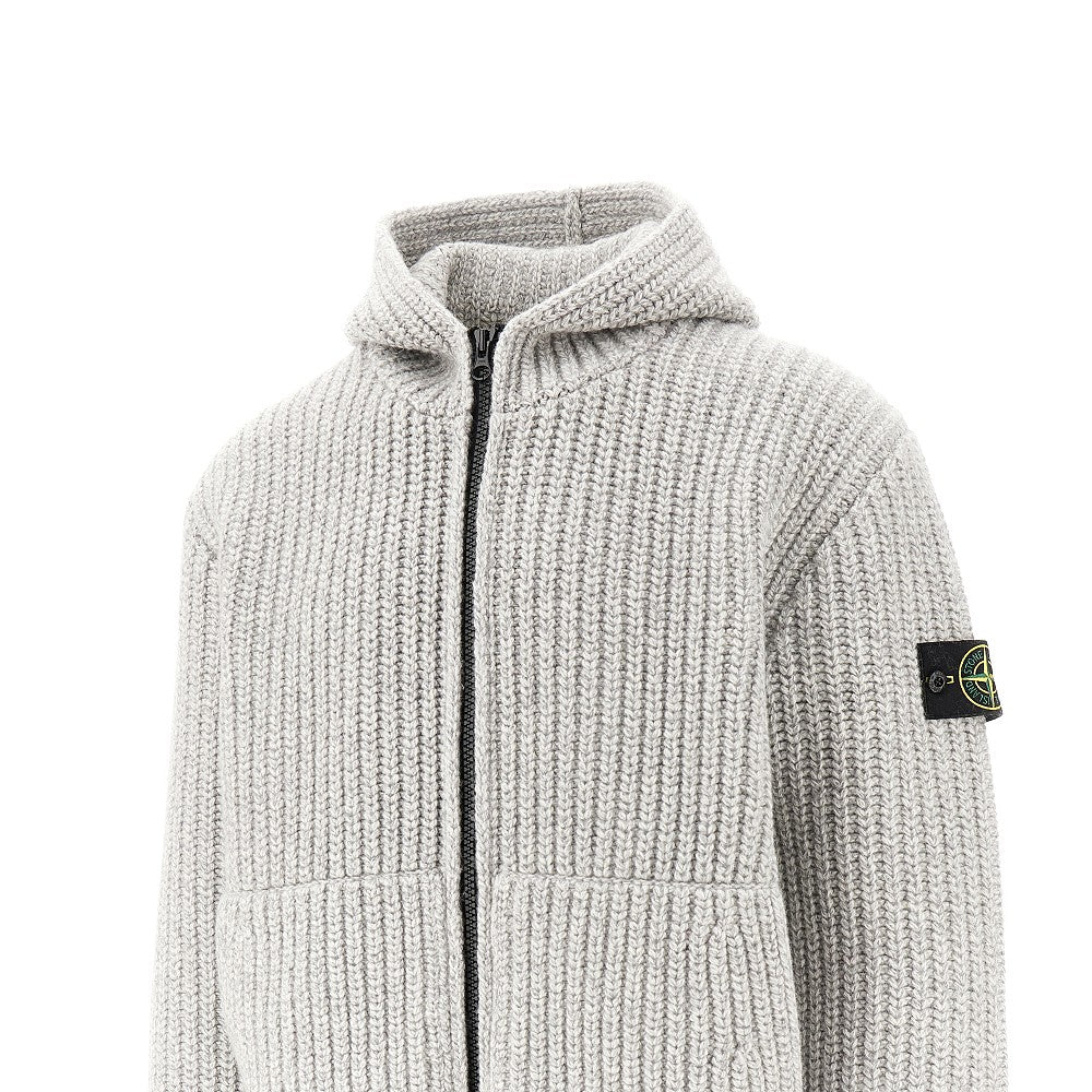 Knitted full-zip hoodie STONE ISLAND – RBoutique
