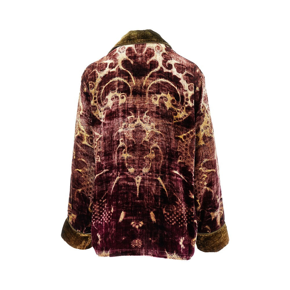 Chenille double-breasted jacket