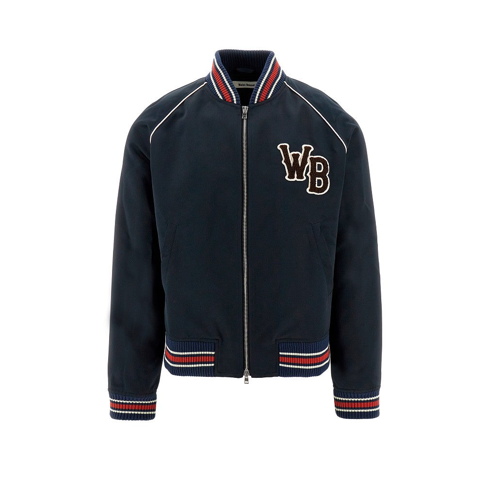 'Marvel' satin bomber jacket
