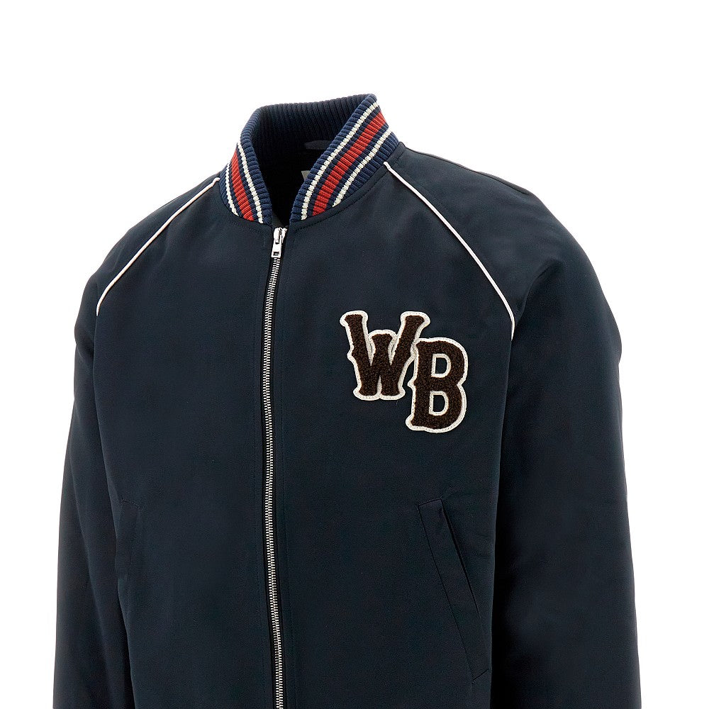 'Marvel' satin bomber jacket