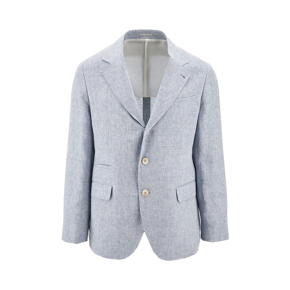 ジャケット Brunello Cucinelli Giacca Monopetto In Lino Giacca monopetto in lino mélange BRUNELLO CUCINELLI – RBoutique