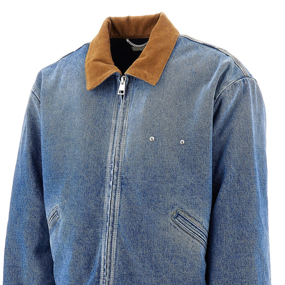 Padded denim worker jacket