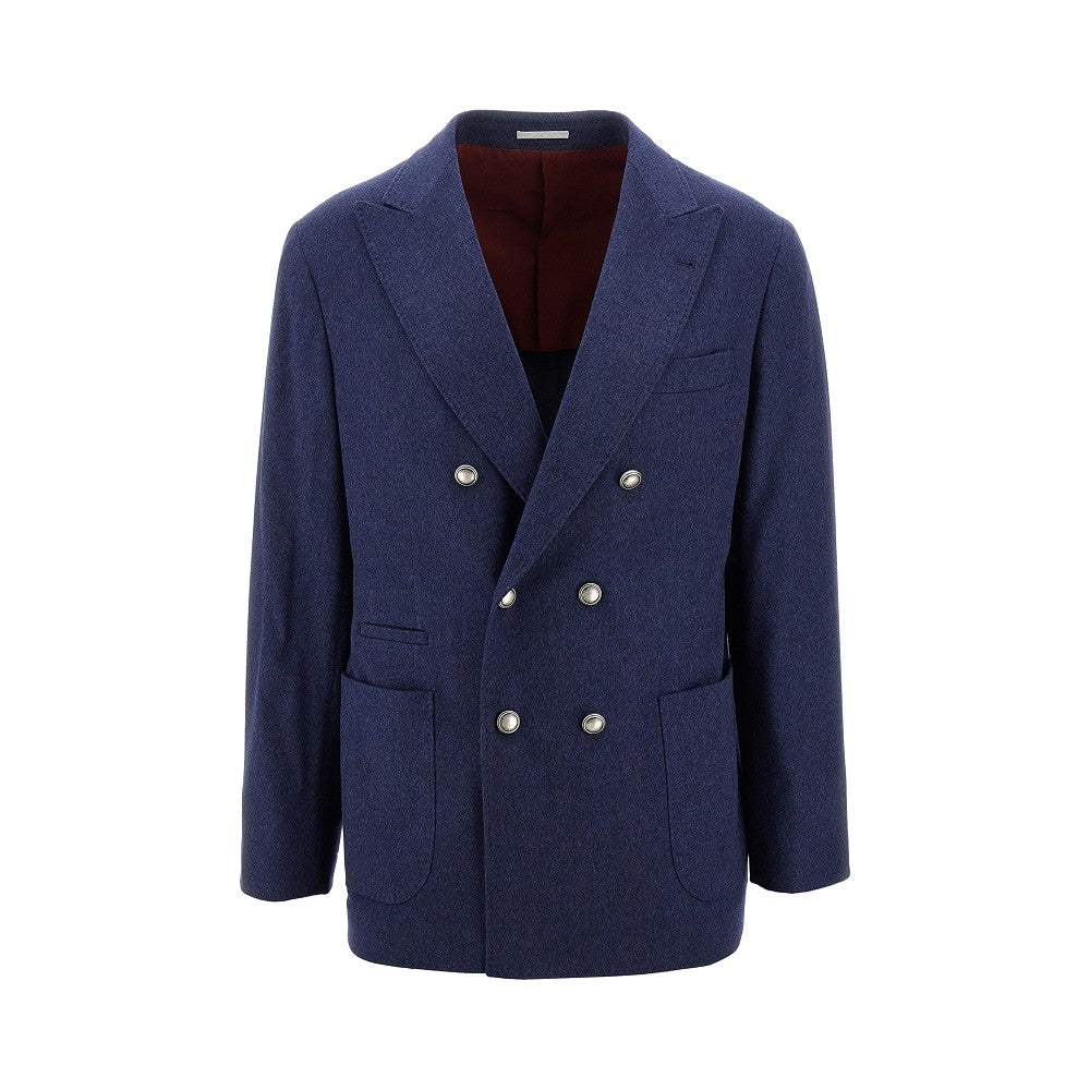Tailored double-breasted wool jacket