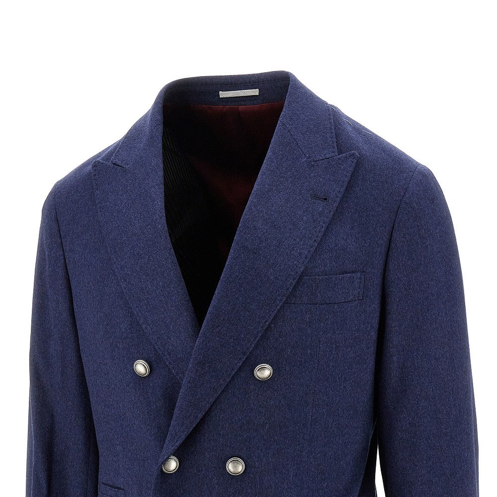 Tailored double-breasted wool jacket