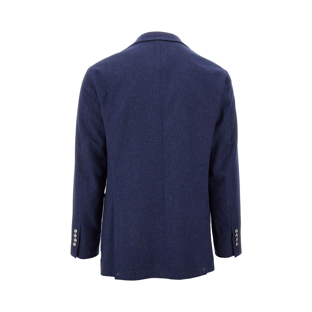Tailored double-breasted wool jacket