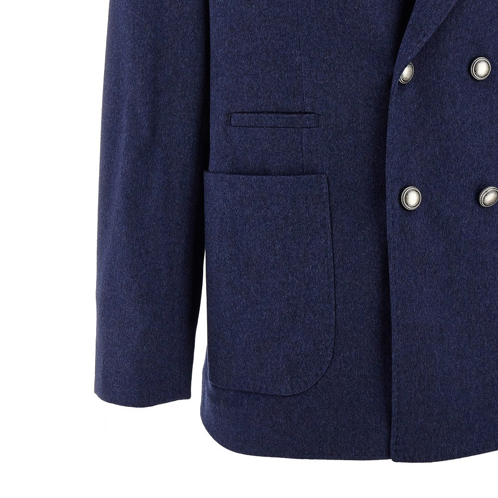 Tailored double-breasted wool jacket