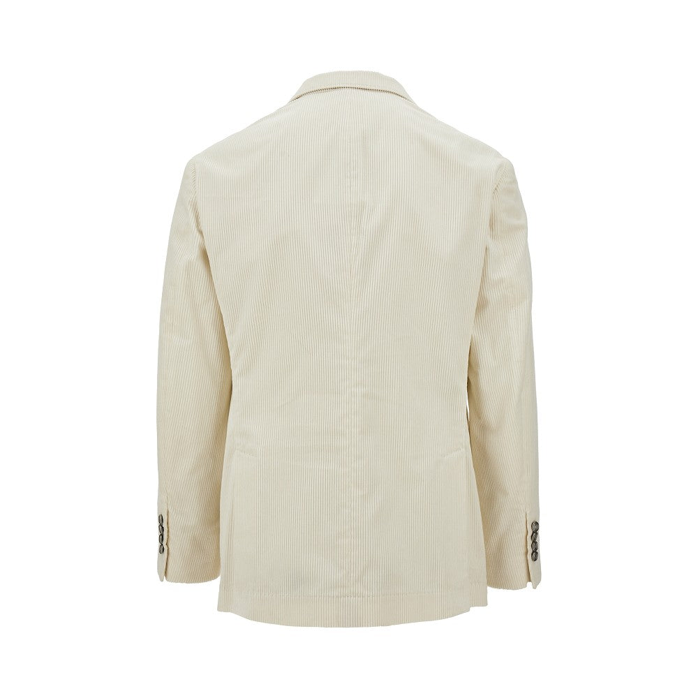 Corduroy single-breasted jacket