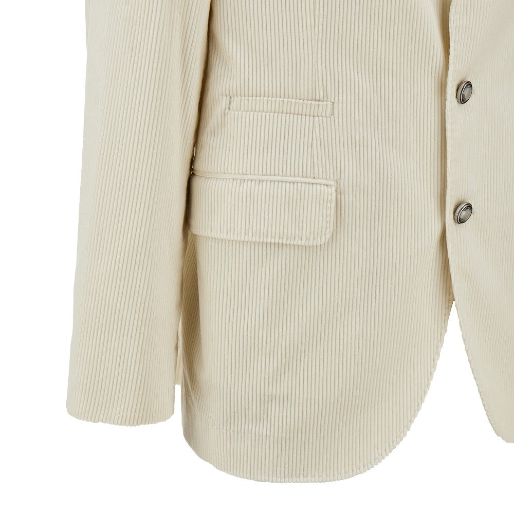 Corduroy single-breasted jacket