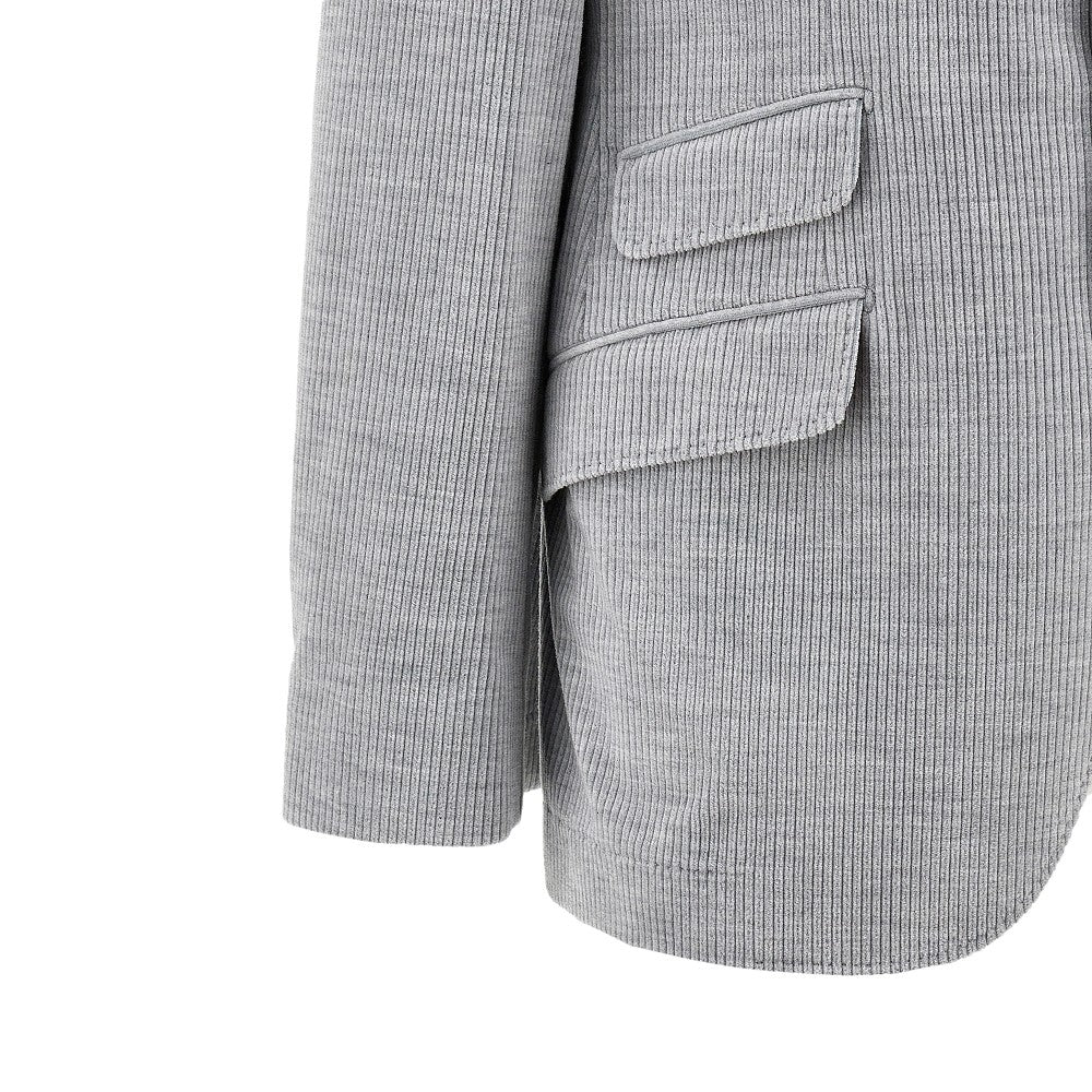 Corduroy single-breasted jacket