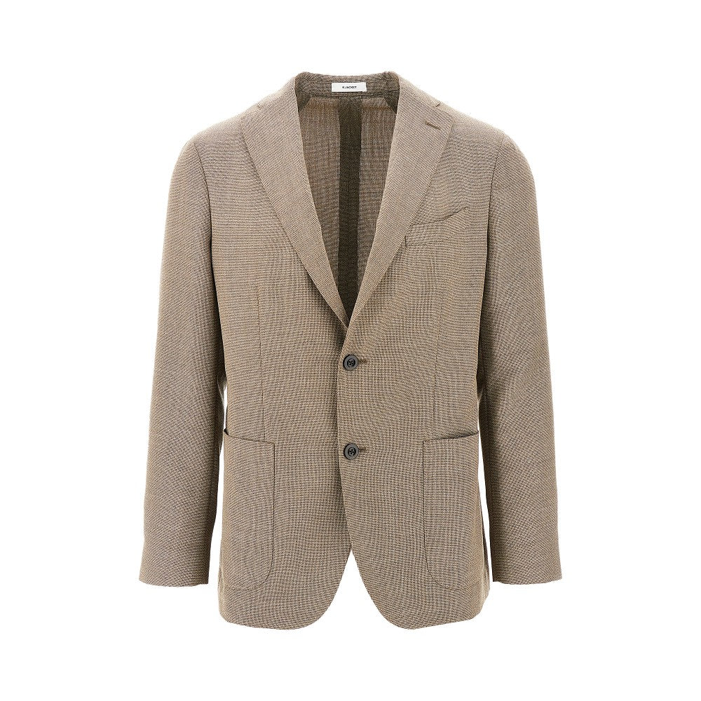 Tweed single-breasted jacket