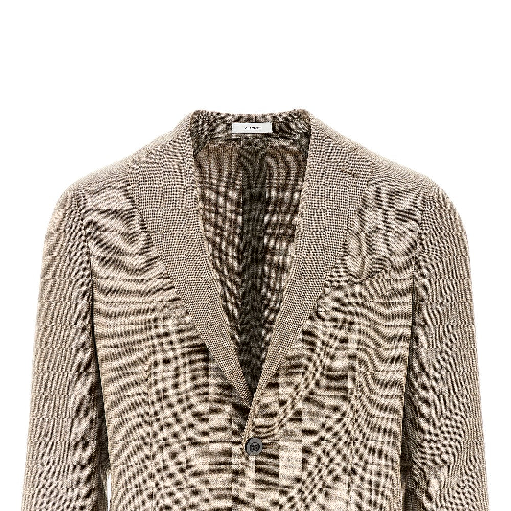 Tweed single-breasted jacket