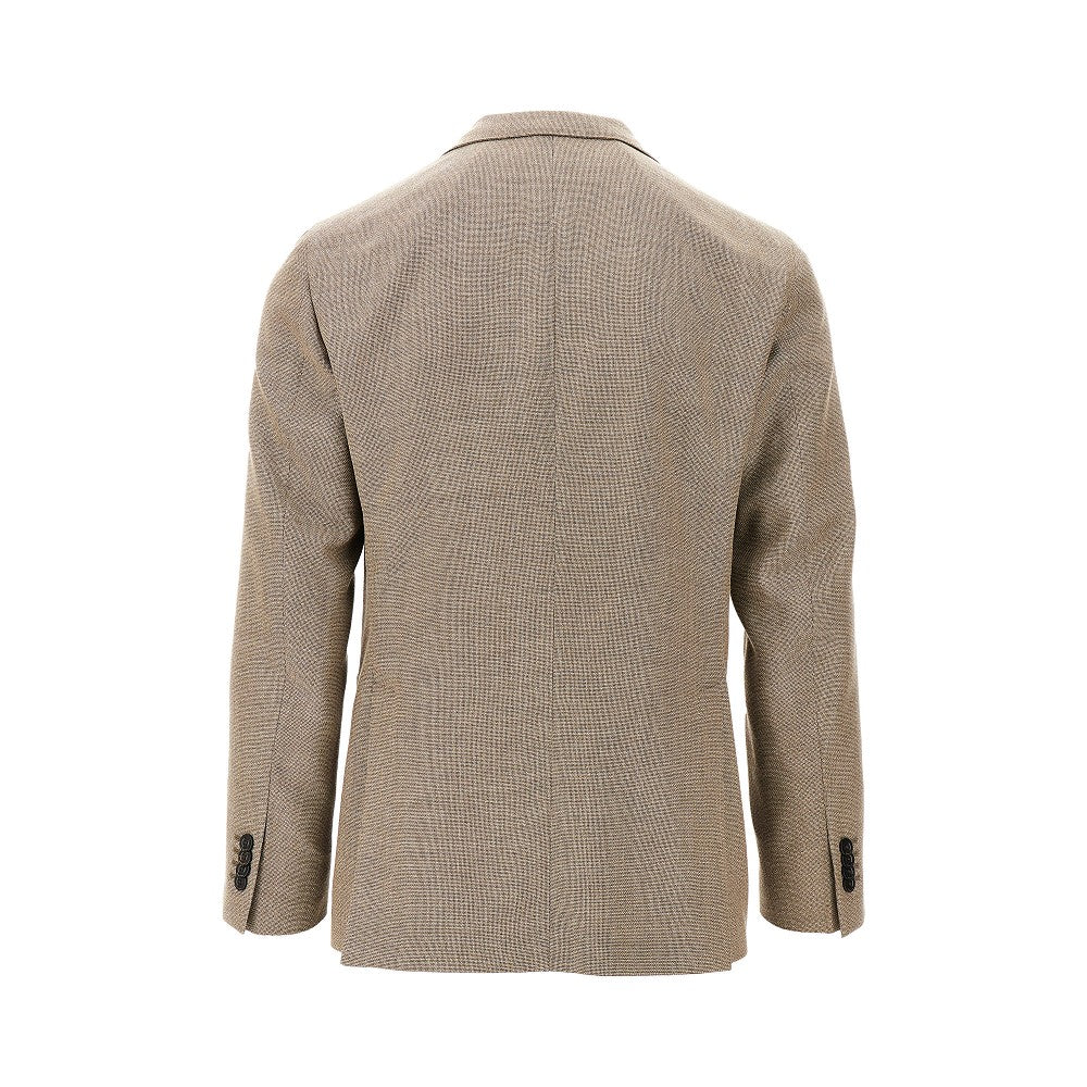 Tweed single-breasted jacket
