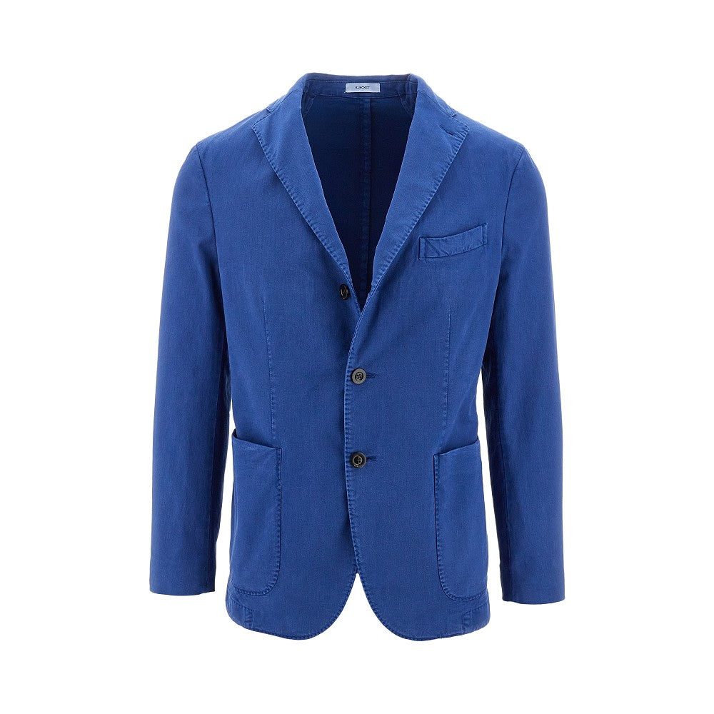 Twill single-breasted tailored jacket