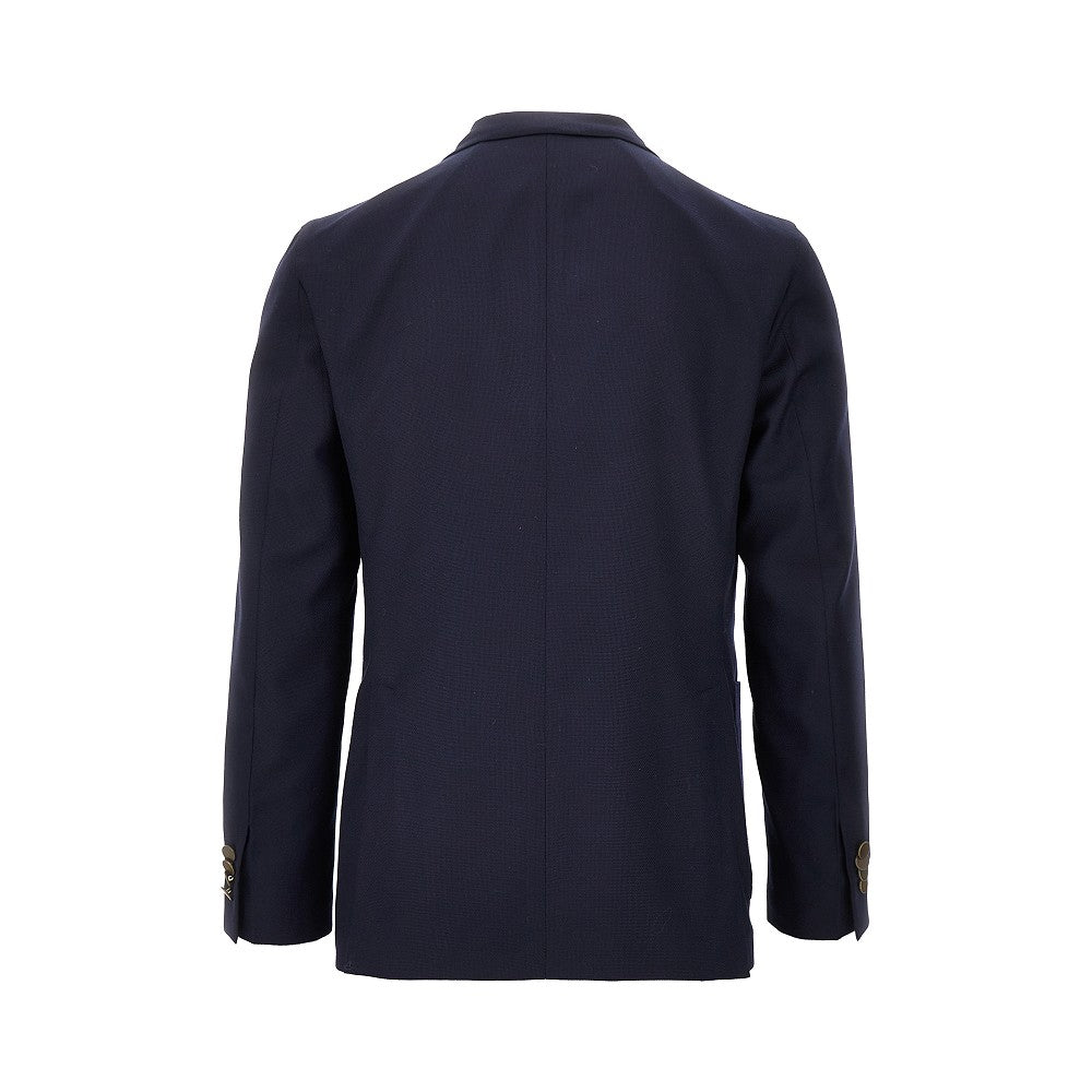 Wool double-breasted tailored blazer