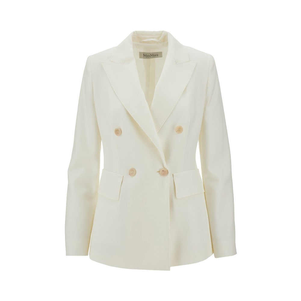 Twill double-breasted jacket