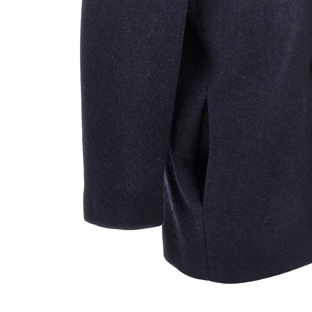 Giacca oversize in lana con bottoni gioiello