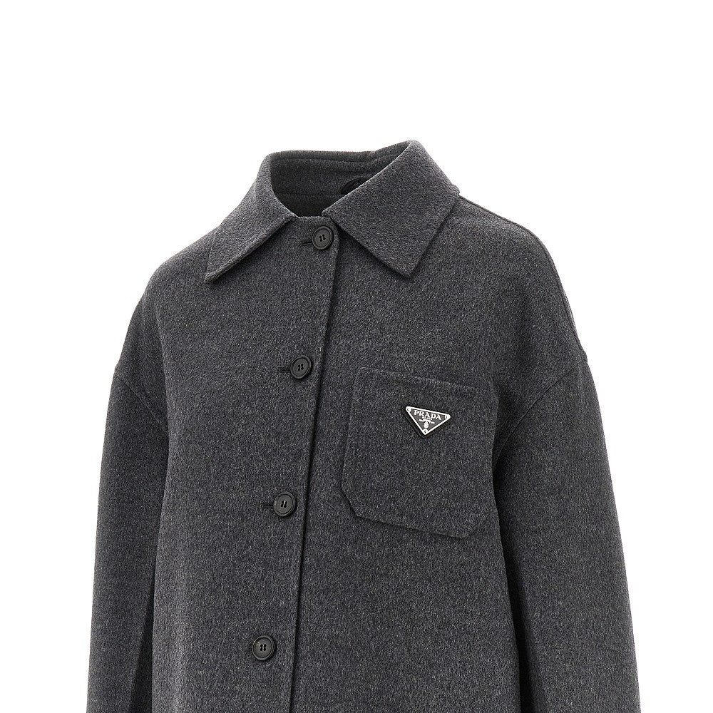 Caban in double cashwool