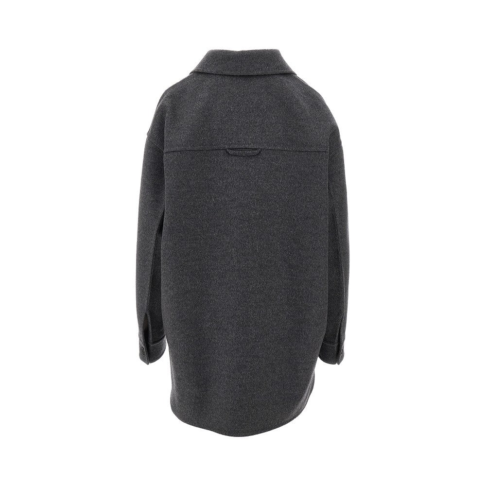 Caban in double cashwool
