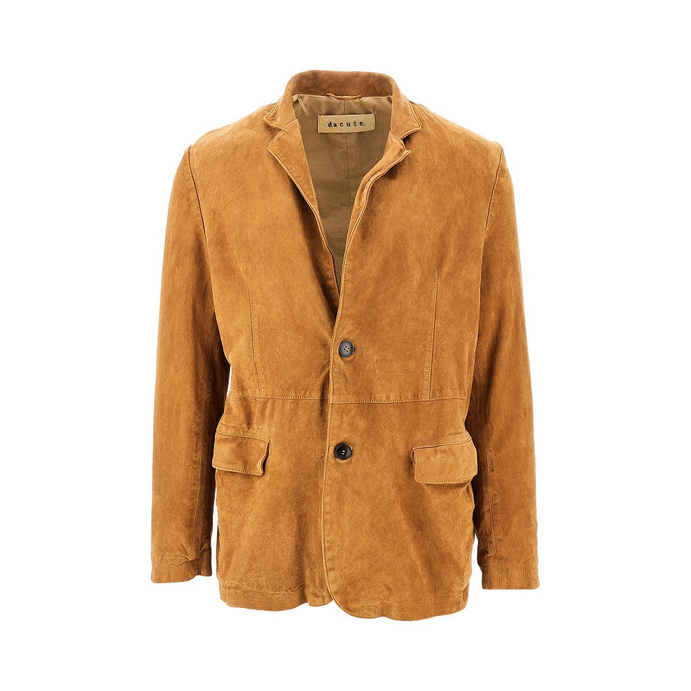 'Queen' washed suede jacket