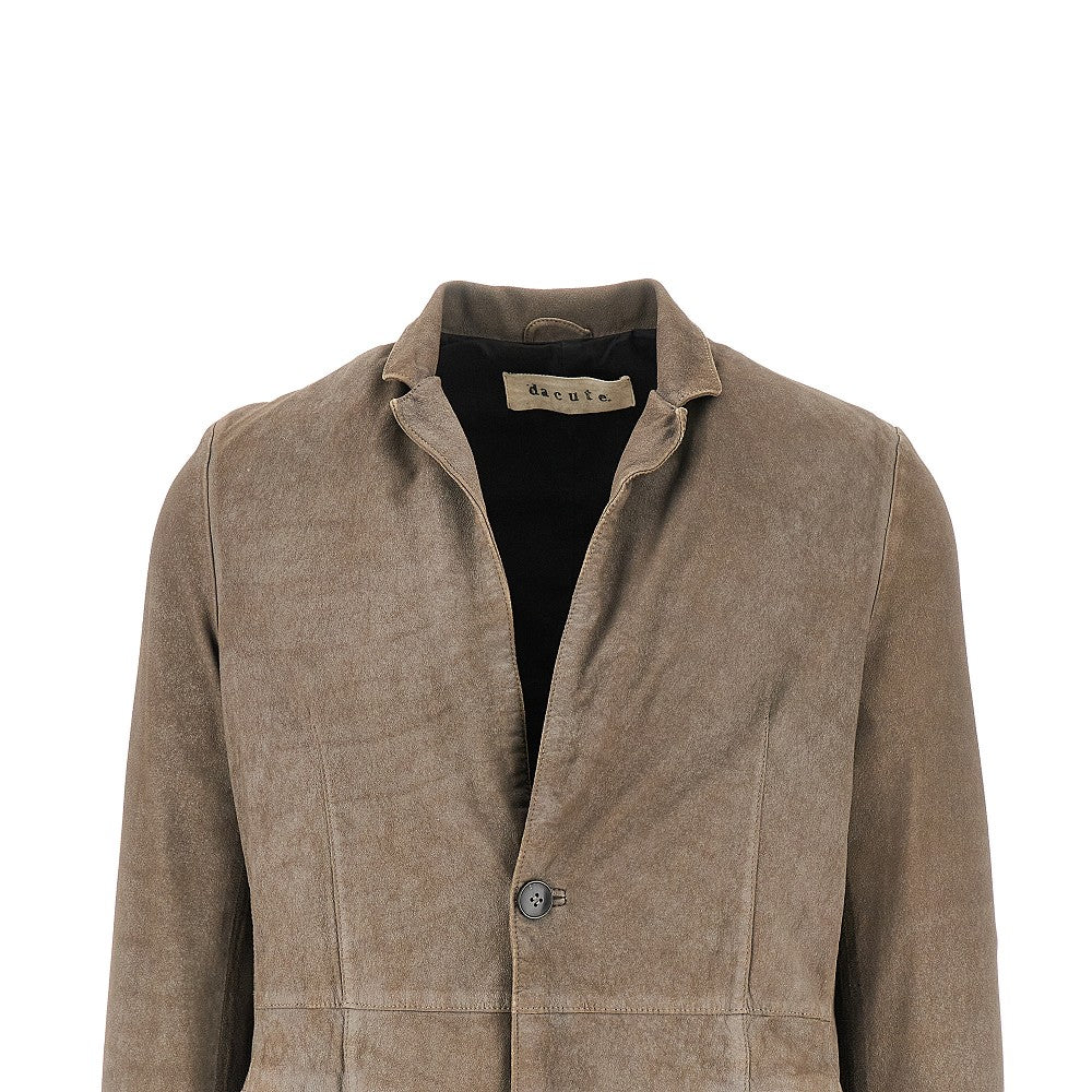 'Queen' blister leather jacket