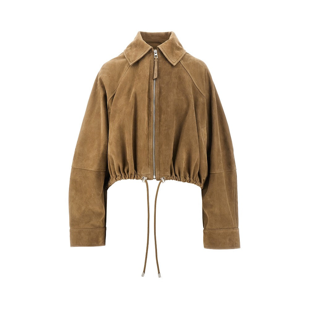 Suede leather Balloon jacket