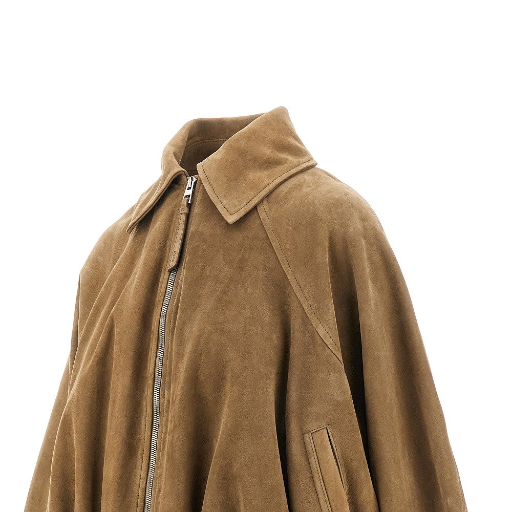 Suede leather Balloon jacket