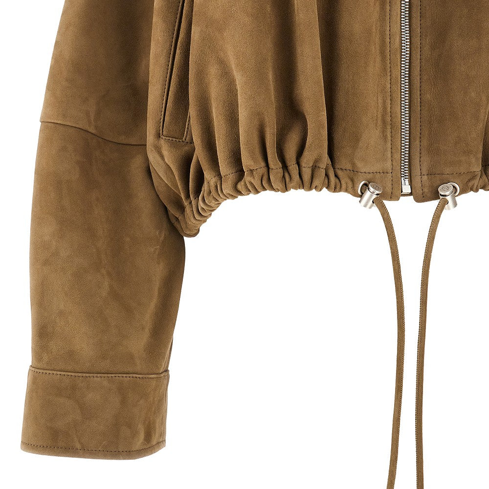 Suede leather Balloon jacket