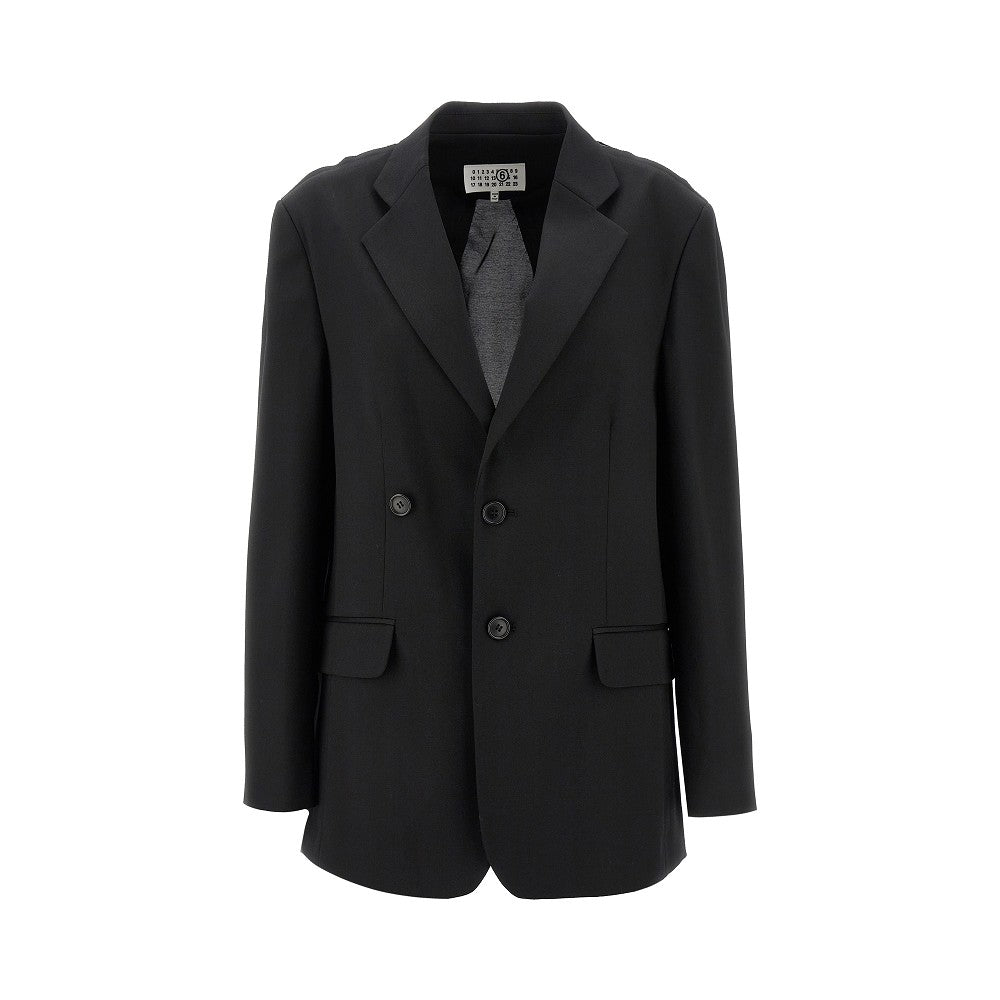 Unfinished effect destructured jacket