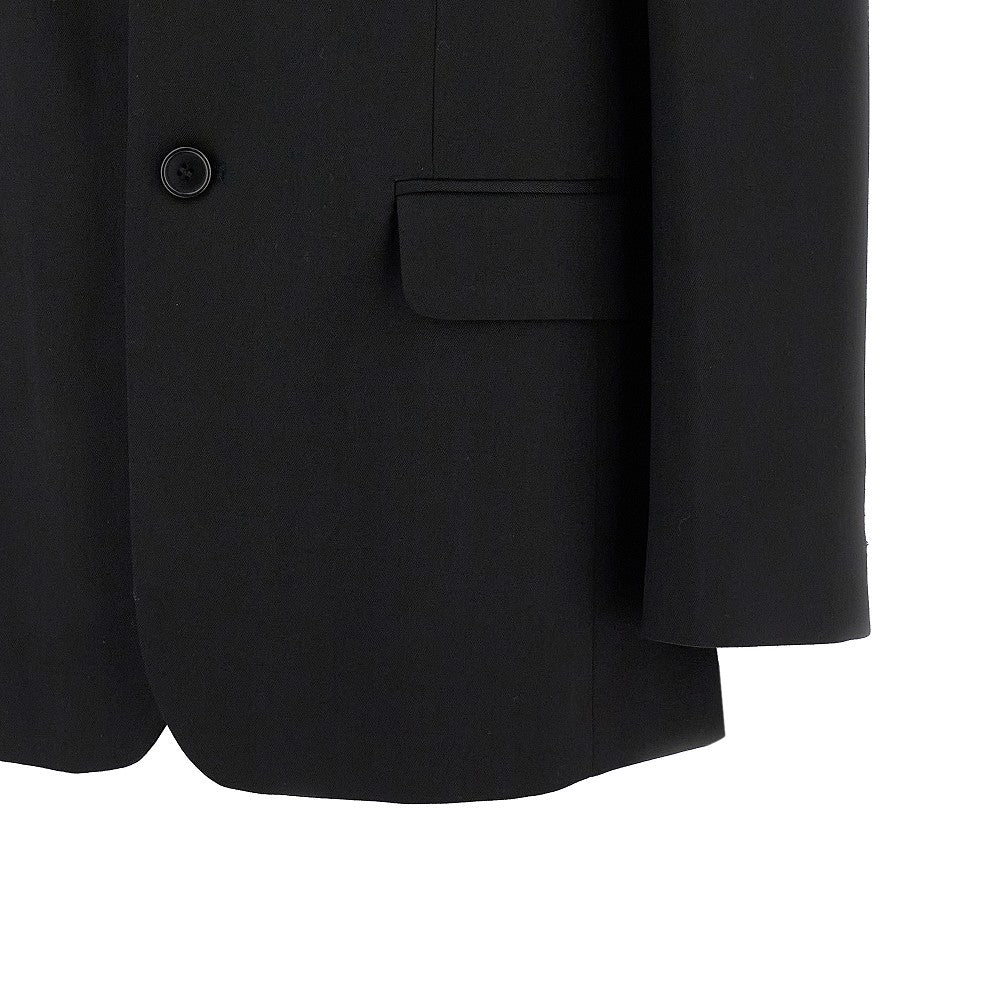 Unfinished effect destructured jacket