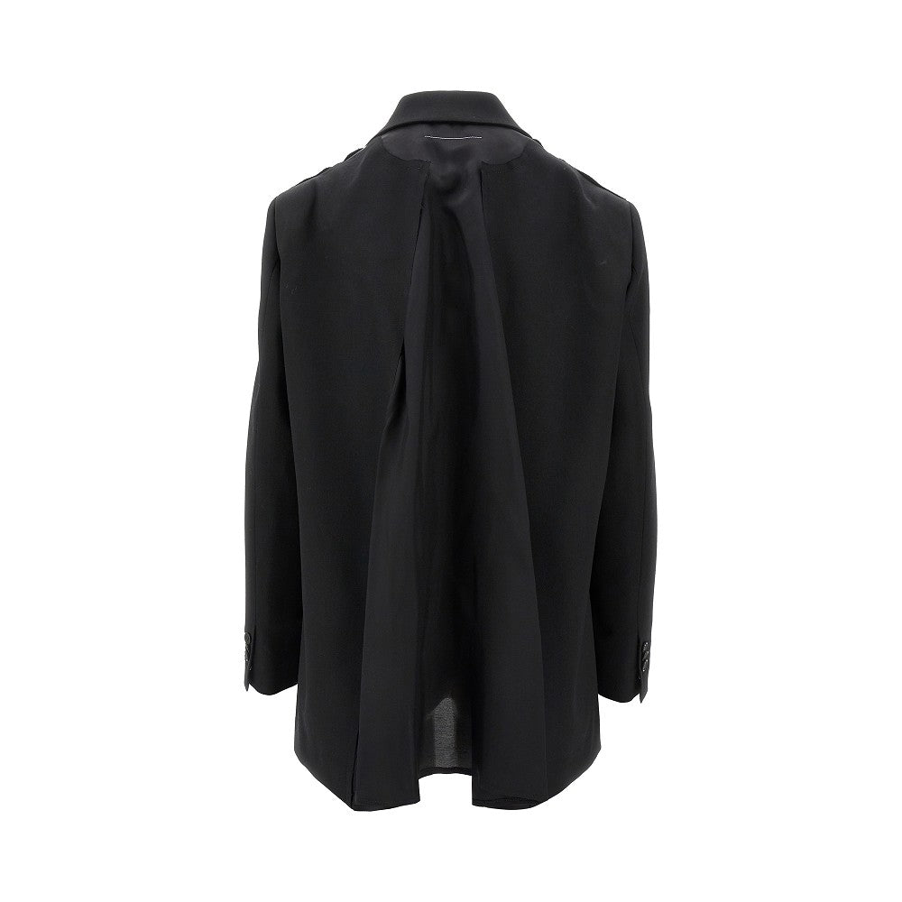 Unfinished effect destructured jacket