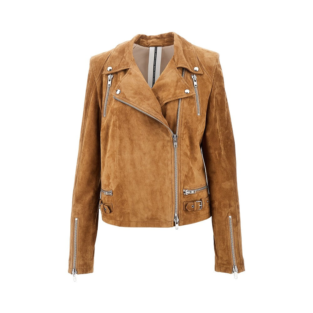 Suede leather jacket