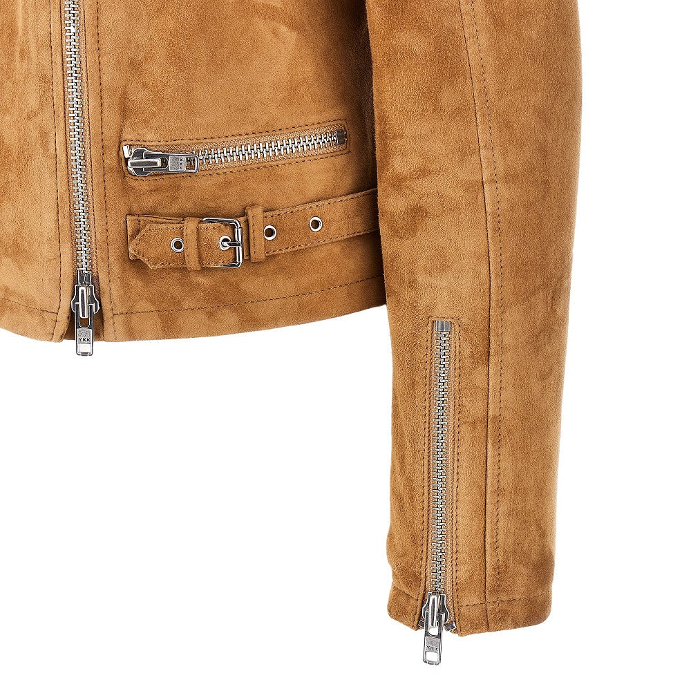Suede leather jacket