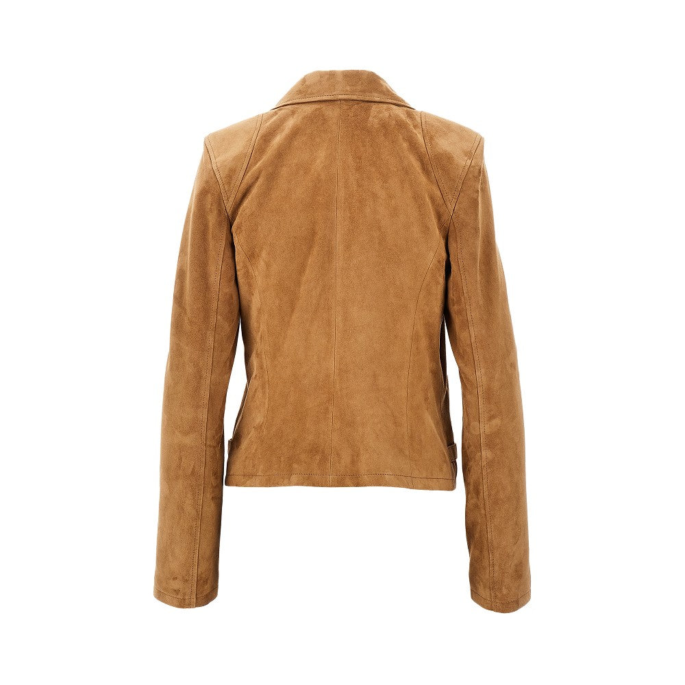Suede leather jacket