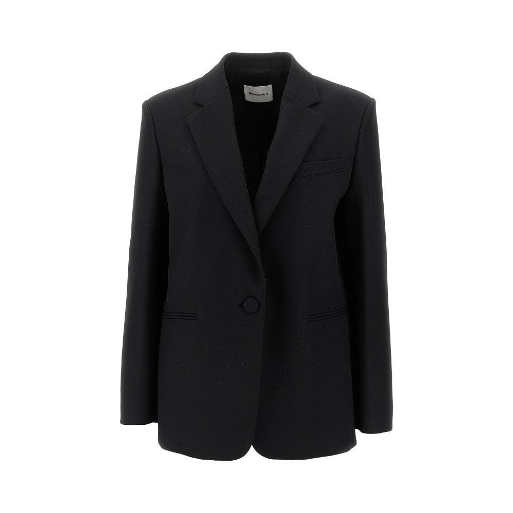 Blazer oversize in techno crepe 'Guia'