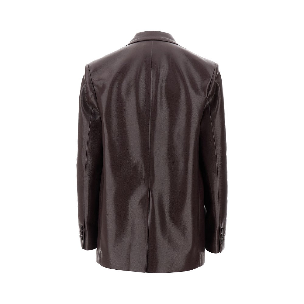 Blazer oversize in pelle vegana 'Guia'
