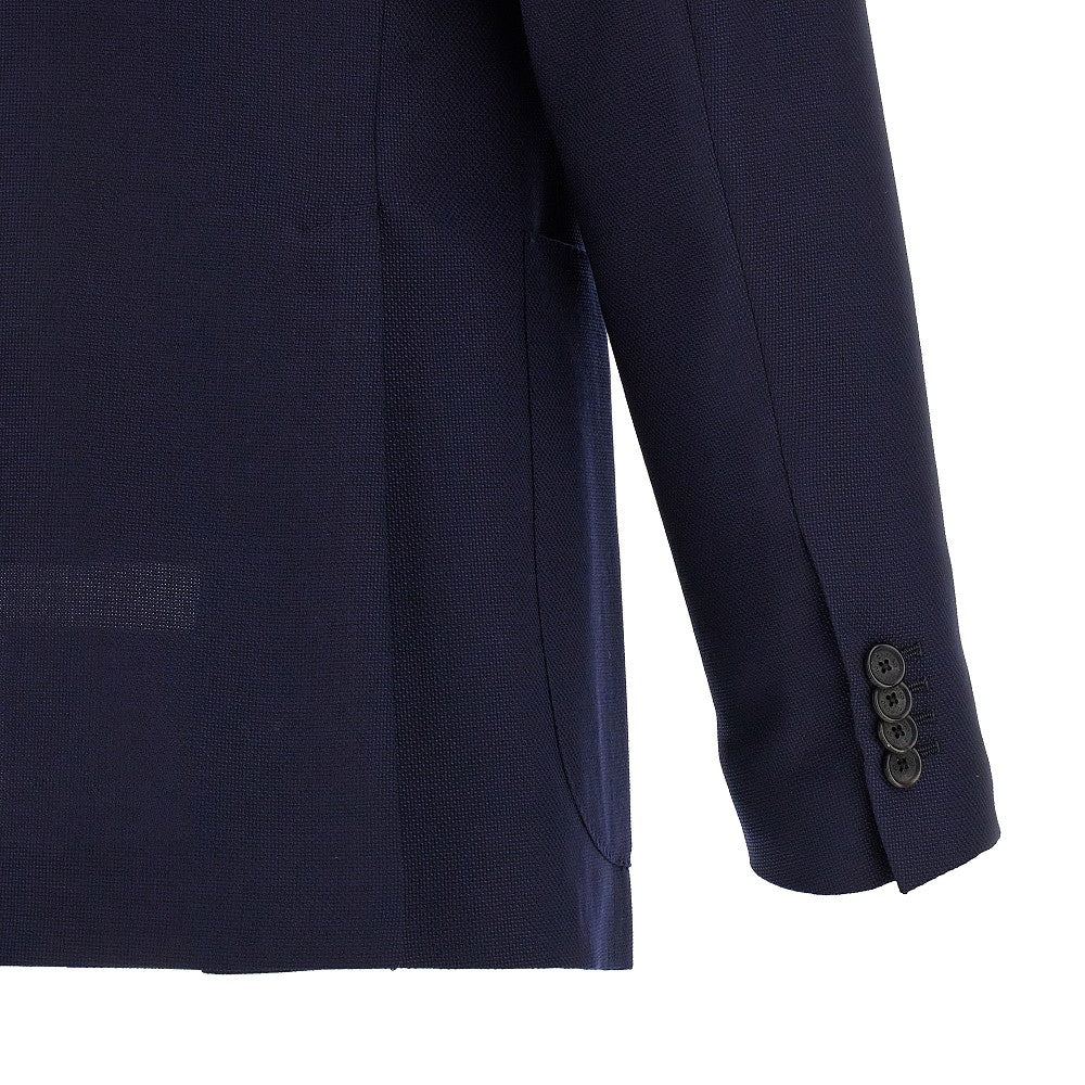 Giacca sartoriale monopetto in lana