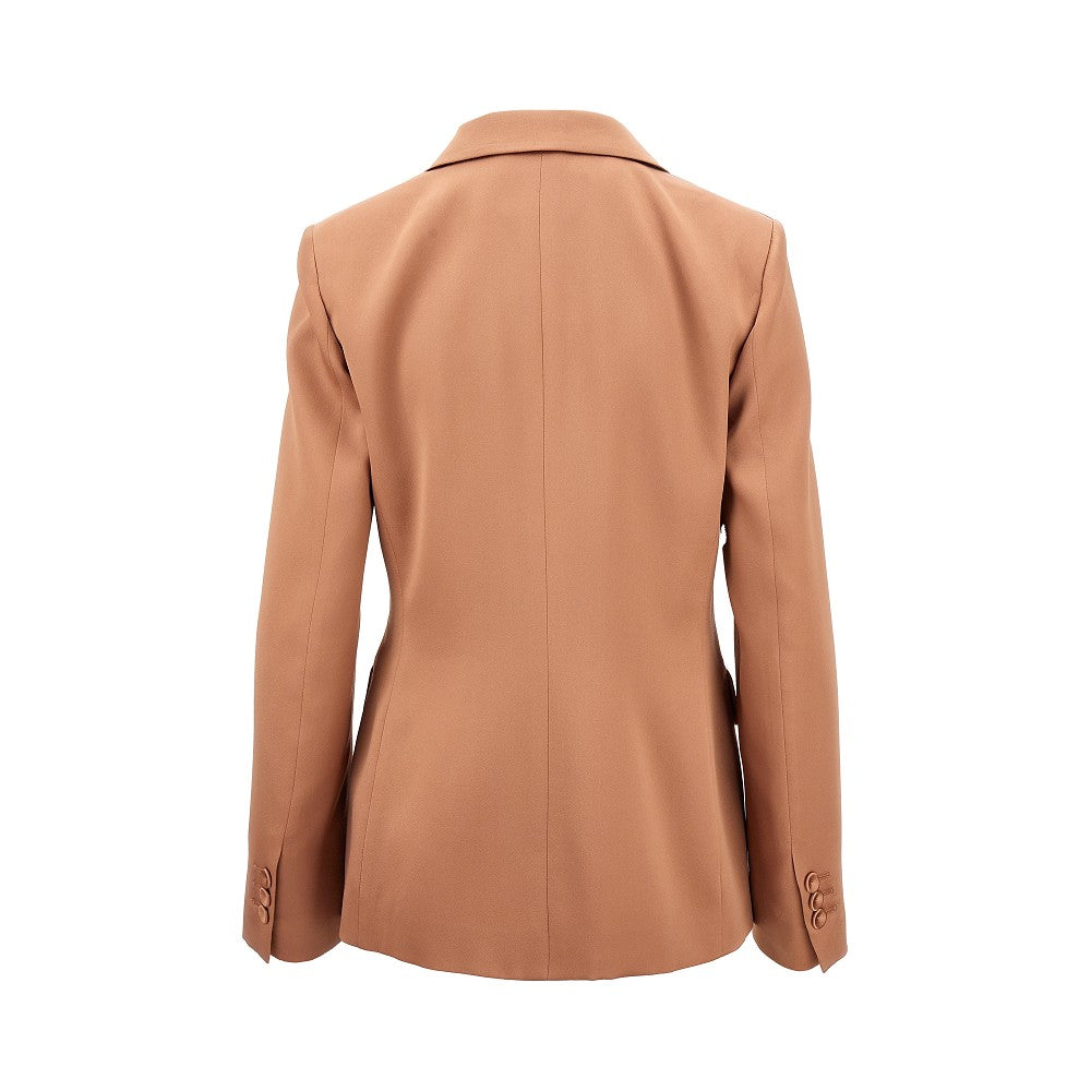 Satin single-breasted jacket