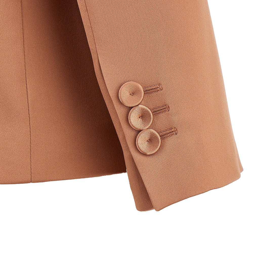 Satin single-breasted jacket