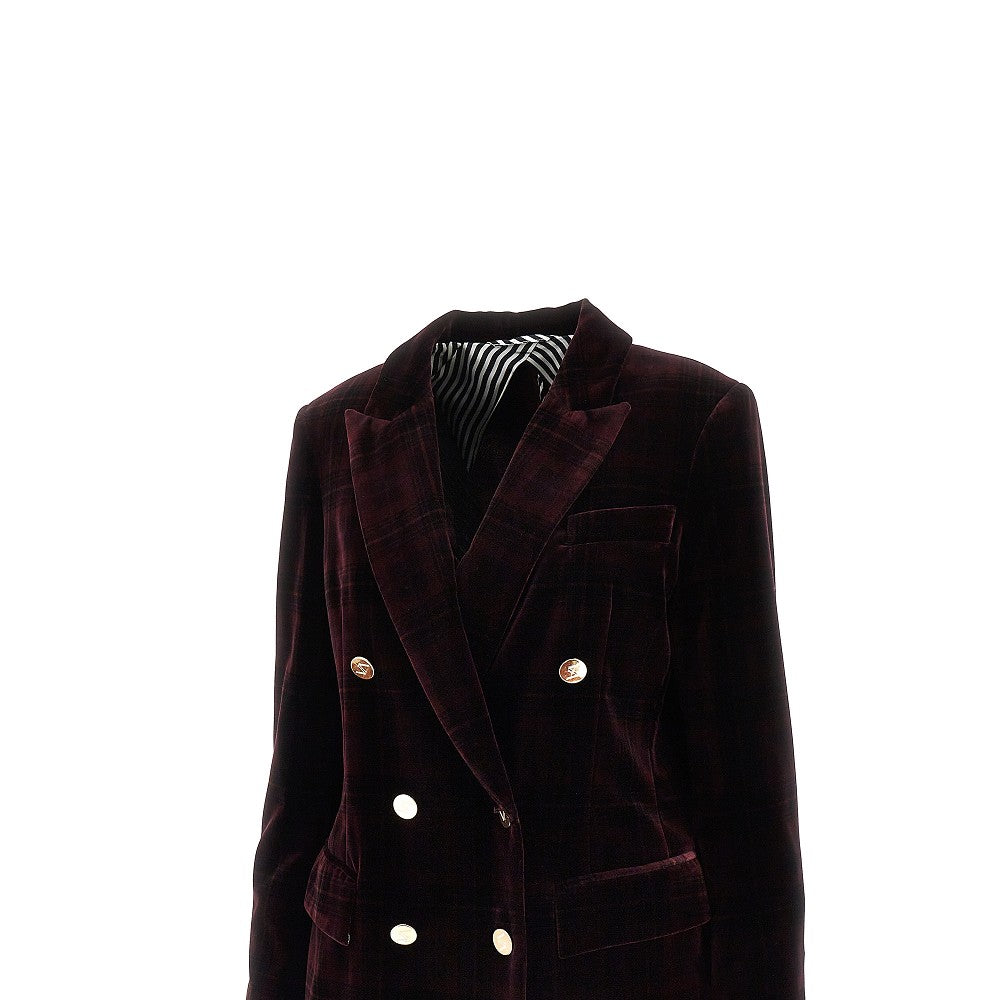'Victory' velvet double-breasted jacket