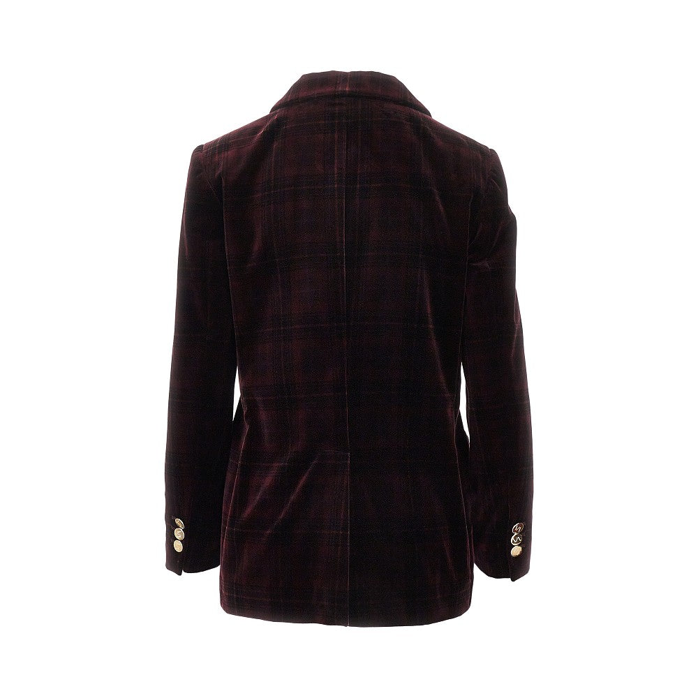'Victory' velvet double-breasted jacket