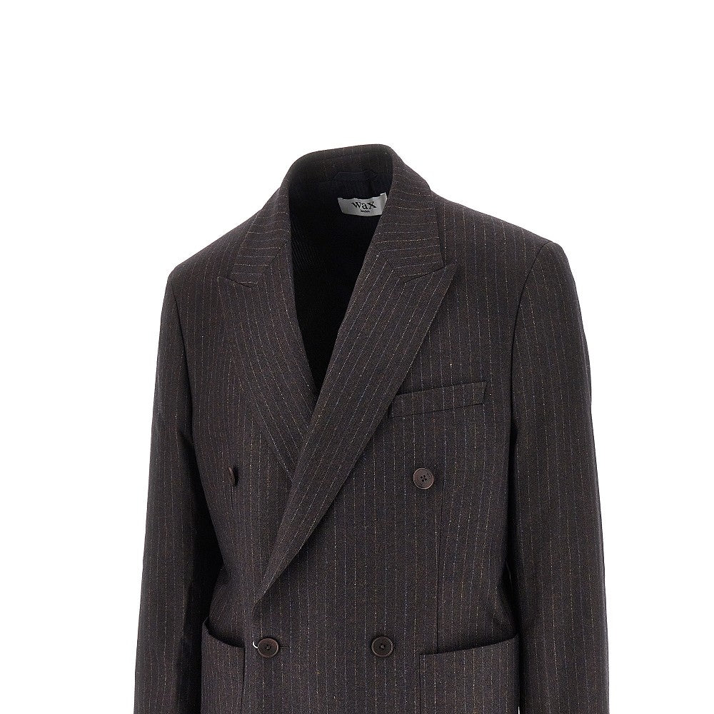 'Vigo' pinstriped double-breasted jacket