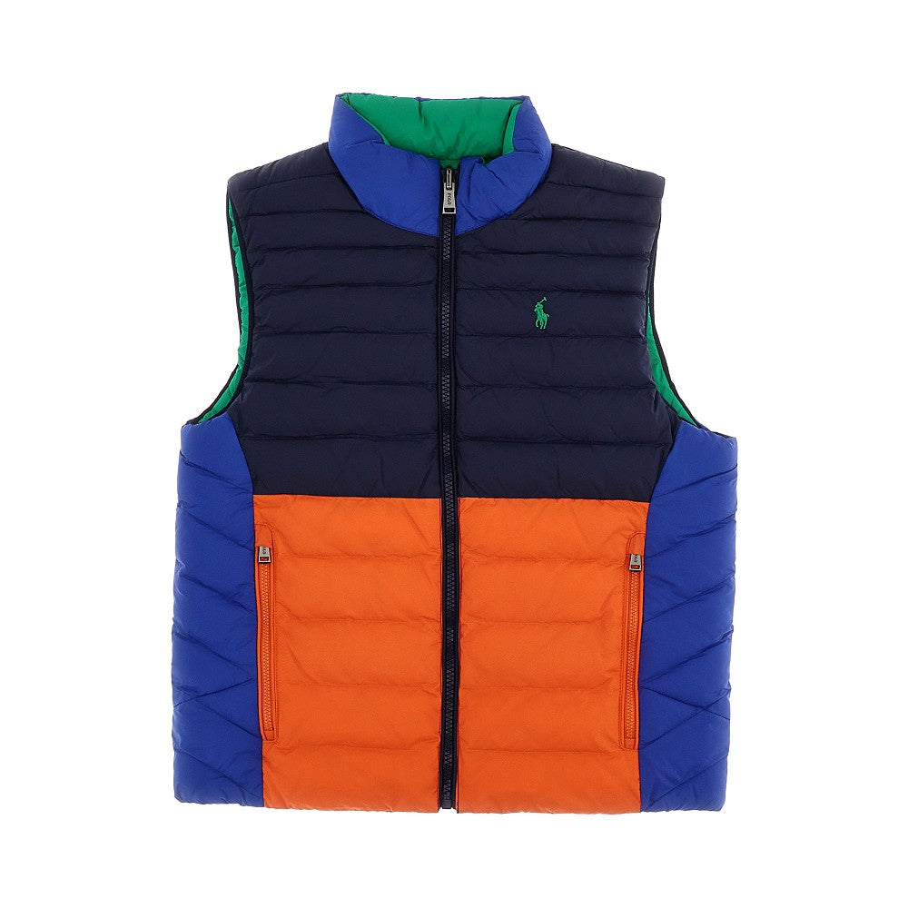 Padded nylon multicoloured vest