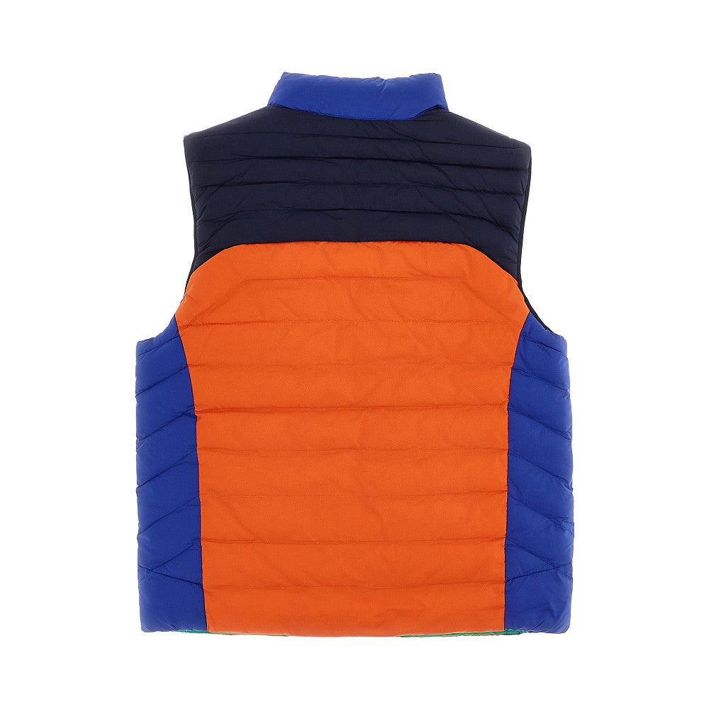 Padded nylon multicoloured vest